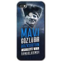 General Mobile GM 8 Go HD Baskılı Kılıf + 9D Tam Ekran Koruyucu - Bozkurt Atatürk