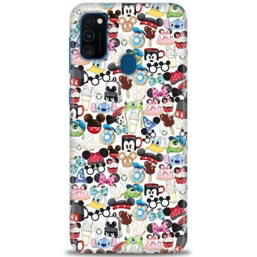 Samsung Galaxy M30S Kılıf HD Baskılı Kılıf - Cartoon + Tam Ekran Koruyucu