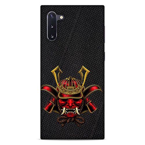 Lopard Samsung Galaxy Note 10 Uyumlu Kılıf Tattoo's (36) Glitter Kılıf Kırmızı Şeytan