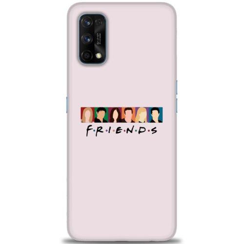 Realme 7 Pro Kılıf HD Baskılı Kılıf - Renkli Friends + Tam Ekran Koruyucu