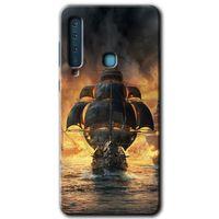 Potkal Hediye Fabrikası Samsung Galaxy A9 2018 Kılıf HD Desen Baskılı Arka Kapak - Siyah İnci