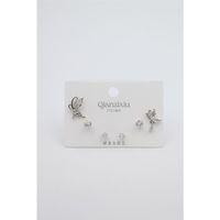 Çoklu Set Küpe - Gümüş