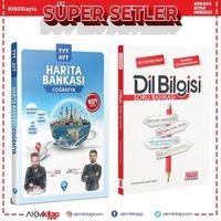 Dizgi Kitap TYT AYT Coğrafya Harita Bankası ve AKM Dil Bilgisi Soru Bankası Seti 2 Kitap