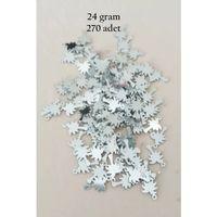 Oya Abiye Bileklik Kolye Pleksi Metalik Plastik Pul Gümüş Renk 24 gram 270 adet - BNC566