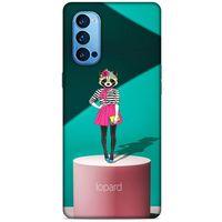 Oppo Reno 4 Pro Kılıf FunnyMaX (10) Full Koruma Kılıfı Yeşil Pembe
