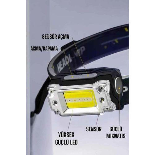 Kafa Lambası Kamp Feneri Balıkçı Feneri Başlıklı Suya Dayanıklı