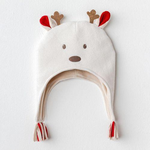 Andywawa Andywawa AC25333 Happy Newyear Bebe Şapka Ekru