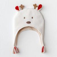 Andywawa Andywawa AC25333 Happy Newyear Bebe Şapka Ekru