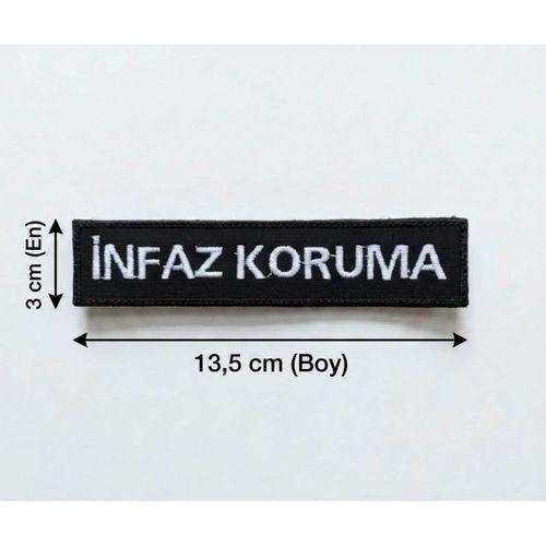 İNFAZ KORUMA pantolon yazısı 2 Adet - Arkası Cırtlı