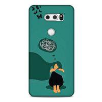 LG K50S Kılıf Depresyon (11) Tam Koruma Siyah Gri