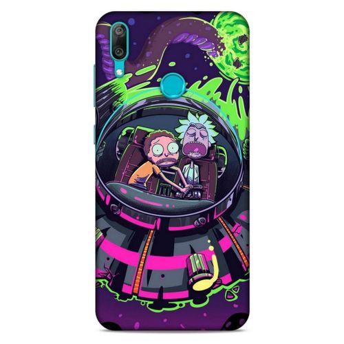 Huawei Y7 Prime 2019 Uyumlu Kılıf Rick And Morty (21) Koruyucu Kapak Brad