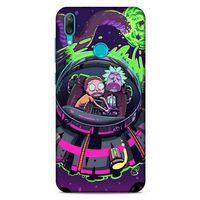 Huawei Y7 Prime 2019 Uyumlu Kılıf Rick And Morty (21) Koruyucu Kapak Brad