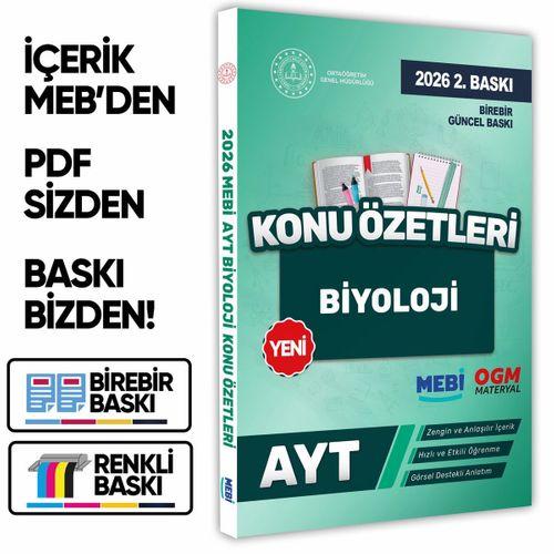 2026 YKS-AYT MEBİ-OGM Biyoloji Pratik Konu Özet Kitabı RENKLİ A4 Boyut Görsel Destekli BASKI ÜCRETİ