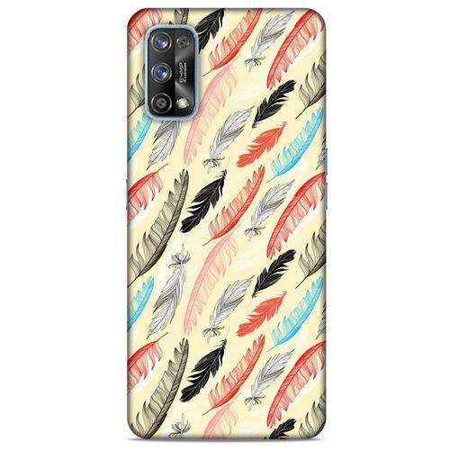 Oppo Realme 7 Pro Kılıf Desenli Özel Seri Tüyler (48) Bumper Kılıf