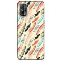 Oppo Realme 7 Pro Kılıf Desenli Özel Seri Tüyler (48) Bumper Kılıf