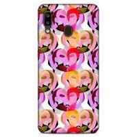 Lopard Samsung Galaxy A20 Uyumlu Kılıf Sürreal Yüzler ♀ (2) Kabı Desenli