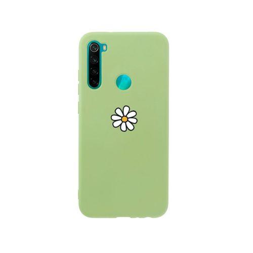 Xiaomi Redmi Note 8 Papatya Premium Silikonlu Yeşil Telefon Kılıfı