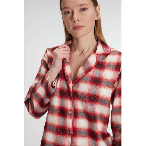 Anıl Pamuklu Uzun Kol Gömlek Ve Pantolon Takım