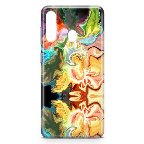 Samsung Galaxy M40 Kılıf Psikedelik Likit Arka Kapak Koruma Desenli Full Koruyucu