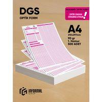 DGS Akademik Değerlendirme Optik Formu (500 Adet - 90 gr - Optik Okuma Cihazlarıyla Uyumlu)