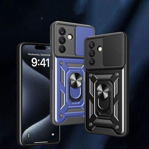 Galaxy A17 Kılıf Magnetik Standlı Kamera Korumalı Zore Sürgülü Vega Kapak