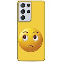 Lopard Samsung Galaxy S21 Ultra Uyumlu Kılıf Emojix (40) Fit Silikon Kılıf
