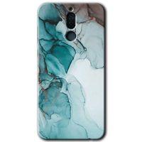 Huawei Mate 10 Lite Kılıf HD Desen Baskılı Arka Kapak - Buzul Mermer