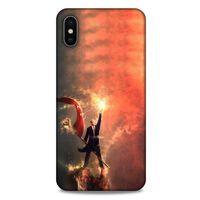 Apple iPhone XS Max Kılıf Atatürk (44) Tough Armor Kılıf Alev Kırmızı