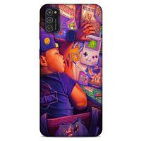Retro (41) Desen Tank Kılıf Renkli Samsung Galaxy M21 Kılıf
