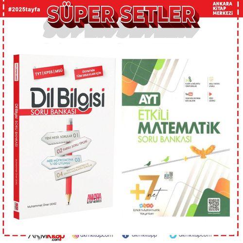 Etkili Matematik AYT Matematik ve AKM Dil Bilgisi Soru Bankası Seti 2 Kitap