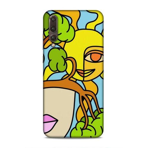 Huawei P20 Pro Uyumlu Kılıf Face'X 6 Silikon Kılıf Güneş Ağaç