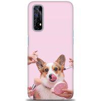 Realme 7 Kılıf HD Baskılı Kılıf - Sevimli Köpek + Tam Ekran Koruyucu
