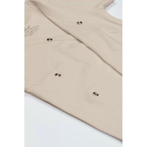 Bistyle Organik Natural Basic Style Kruvaze Uzun Kol Body Bs17102 Bej
