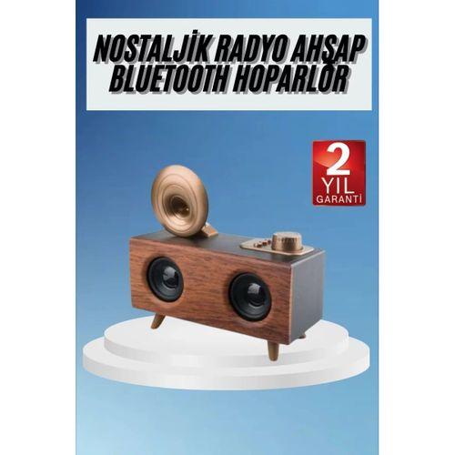 Gramafon Radyo Bluetooth Hoparlör Nostaljik Radyo Fm Radyo