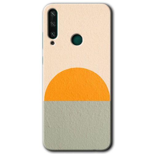 Huawei Y6P Kılıf HD Desen Baskılı Arka Kapak + Temperli Cam - Color Wall