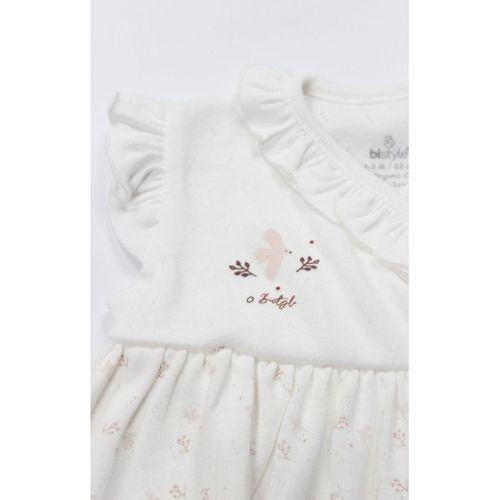 Bistyle Bistyle Elbise Yarım Kol Morning Sun 21106 Ekru