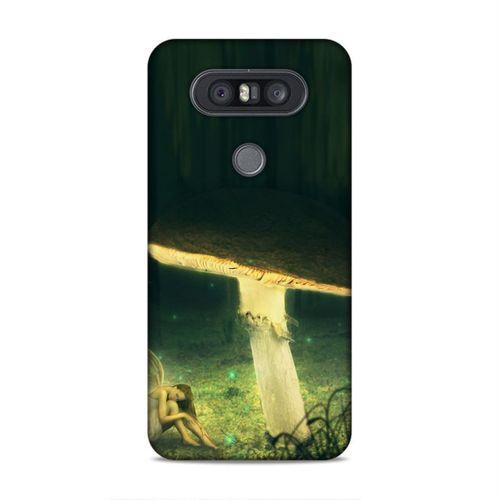 LG Q60 Kılıf Mantar Perisi Arka Kapak Silikon Koruma Full Koruyucu