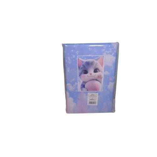 LİNEA PUFFY KABARTMA YÜZEY ( 14*20 CM) 80 YAPRAK RENKLİ ÇİZGİLİ HATIRA DEFTERİ ( Ball Cat)