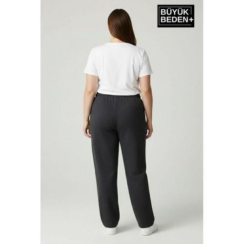 Kadın Büyük Beden BROOKLYN 1970 Baskılı Paça Reçme ince Eşofman Altı SPR26EAK952-3