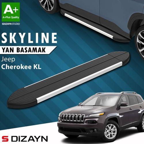 S-Dizayn Jeep Cherokee KL Skyline Aluminyum Yan Basamak 173 Cm 2013-2023 A+ Kalite