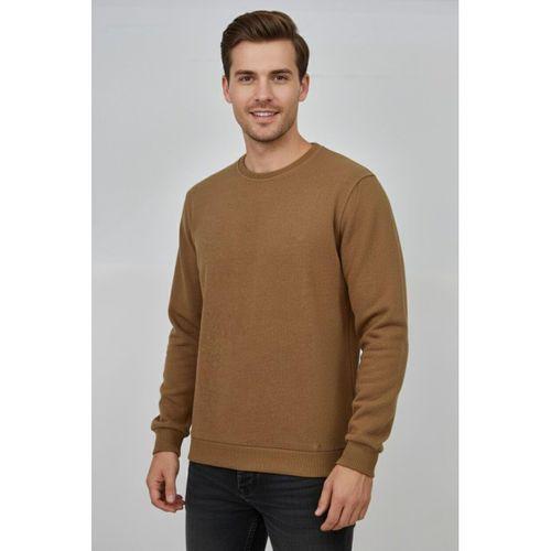 Erkek Sıfır Yaka Selanik Sweatshirt Regular Kalıp BGL-ST04870