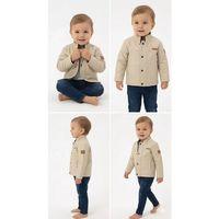 2/5 Yaş Deri Ceketli 3 Parça Çocuk Takımı