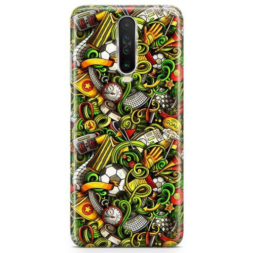 Xiaomi Redmi K30 Kılıf Futbolcu Doodle Arka Kapak Koruma Desenli Full Koruyucu