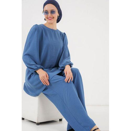 Ayrobin Tunik Pantolon Alt Üst Takım 6712 - İndigo