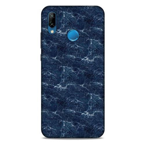 Mermer Desenli (15) Tema Antişok Kılıf Lacivert Huawei P20 Lite Kılıf