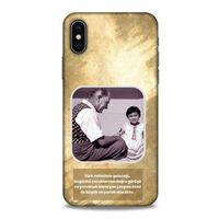 Apple Iphone X Kılıf Atatürk (2) Kabı Gold
