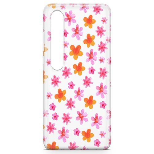 Xiaomi Mi 10 Kılıf Yaz Çiçekleri Arka Kapak Koruma Desenli Full Koruyucu