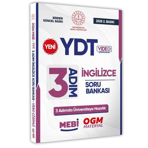 2026 YDT MEBİ-OGM 3 ADIM İngilizce Soru Bankası RENKLİ A4 Boyut Video Çözüm BASKI ÜCRETİ