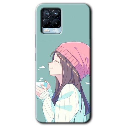 Realme 8 Pro Kılıf HD Desen Baskılı Arka Kapak - Happy Girl + Kırılmaz Cam