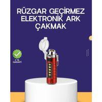 Usb Şarjlı Rüzgar Geçirmez Elektrikli Çakmak El Fenerli